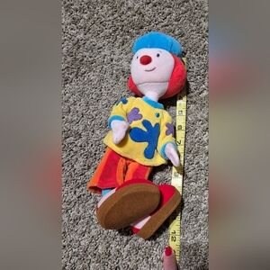 Retired Walt Disney Jo Jo Circus Clown Doll Plush Stuffed Toy 12" Bendable